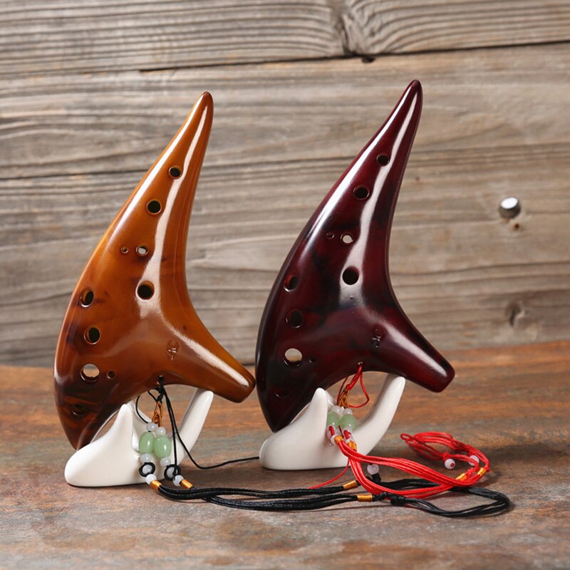12 hull røkt ocarina ubåt stil musikkinstrument musikkelsker nybegynnerinstrument  n66