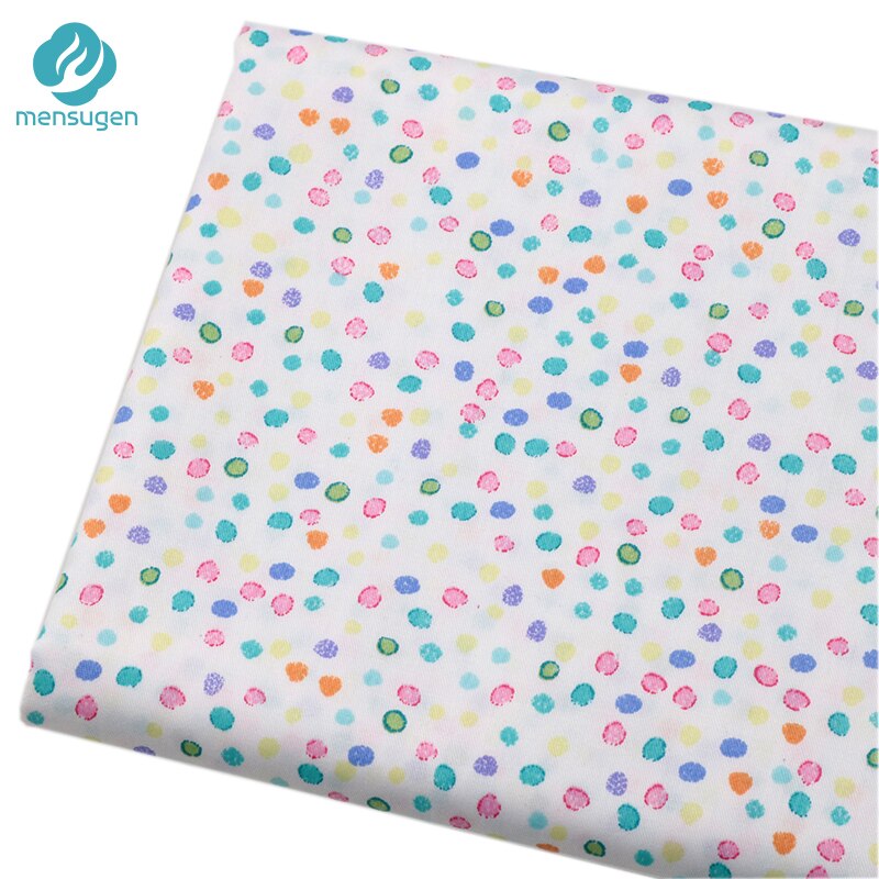Tissu en coton de coton coloré | Motif de fleurs colorées, à pois, mètres pour robes, taies d'oreiller, couverture, drap de literie, tissu de couture