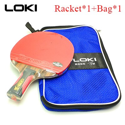 LOKI Fast Attack Table Tennis Racket Ebony Carbon Table Tennis Bat Arc Pingpong Racket Ping Pong Racquet: CS Short handle