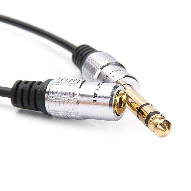 1/4 inch to 3.5mm Stereo Adapter Cable 6.35mm TRS Male to 3.5mm Female Quarter Inch Headphone Jack Converter AUX Connector Cable
