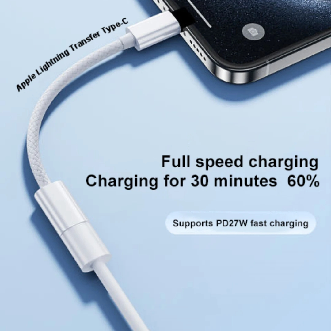 Adapter OTG do iPhone'a 15 Pro Max USB C do Lightning Szybkie ładowanie Transfer danych Konwerter typu C do Apple iPad MacBook