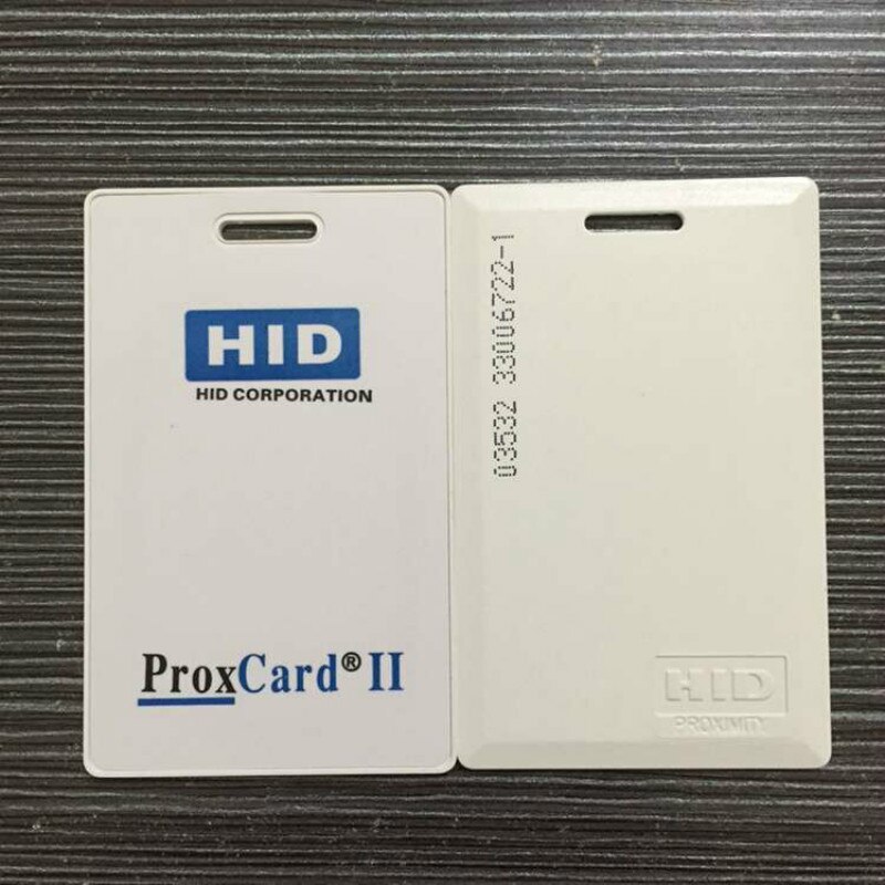 Echt HID ProxCard II 1326 LMSMV Clamshell Proximity Kaart voor Toegangscontrole Standaard 26 Bit H10301 Formaat