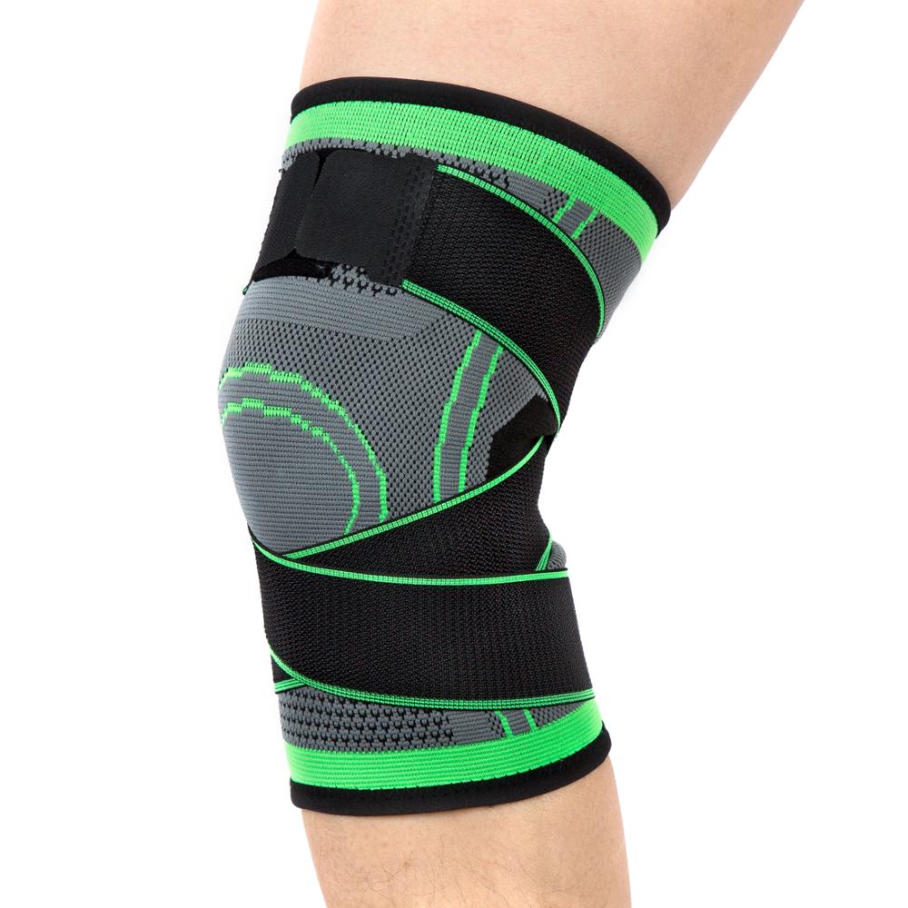 1 stuk sportbandage compressiekous elleboogbrace ondersteuning beschermer voor gewichtheffen artritis volleybal tennis armbrace: Kniebrace / Xxl