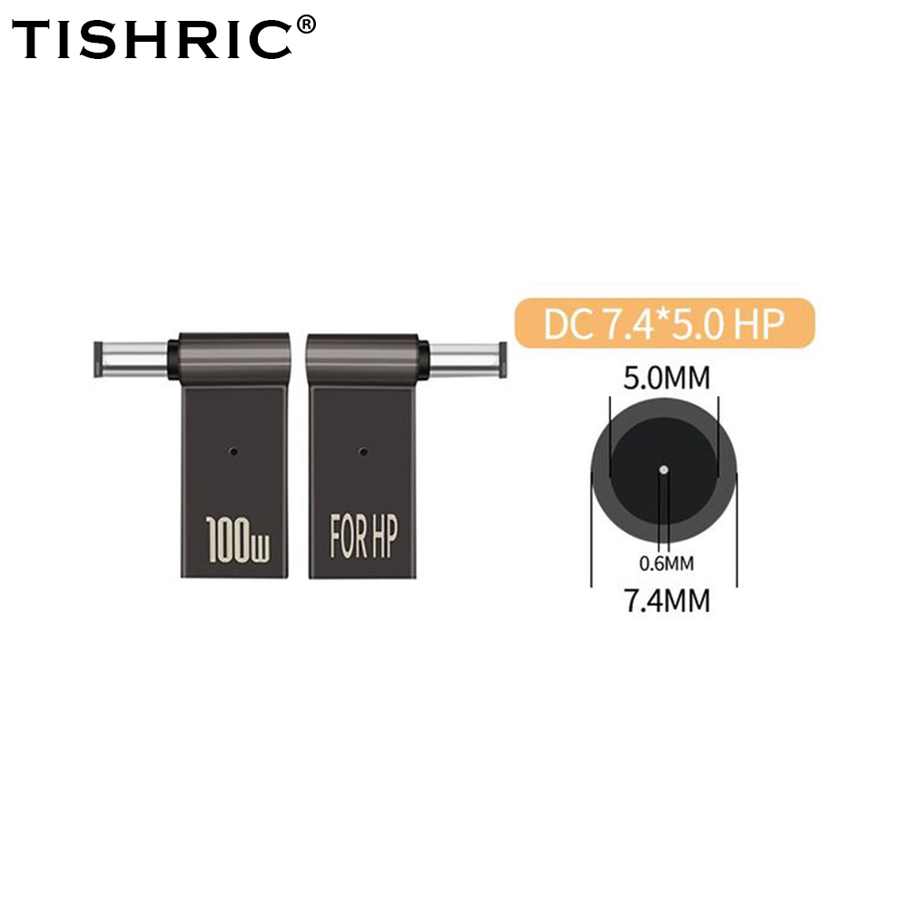 100w pd Laptop-Ladegerät Stecker Typ C zu DC-Buchse Stecker Adapter Buchse zu Stecker Stromrichter für Notebook-Computer PC: Brown