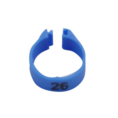 14Mm Vogel Plastic Clip Ringen Duif Gekleurde Voet Ring No.1-100 Voor 10 Kleuren Dier Carrying Levert Duif gekleurde Voet Ring: Blue