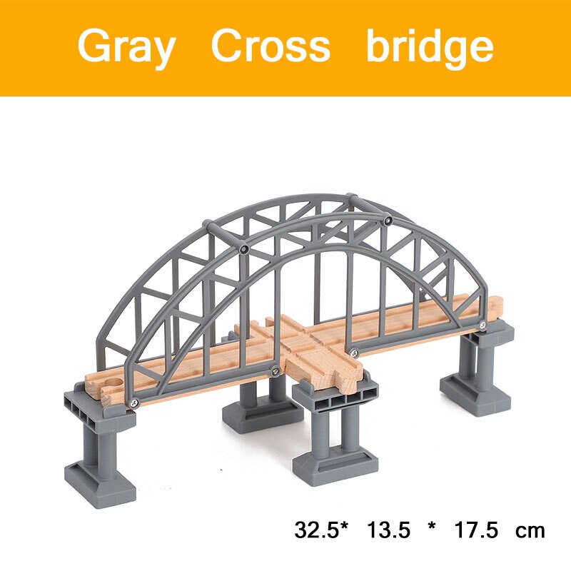 Houten Trein Station Auto Garage Speelgoed Beuken Houten Track Railway Bridge Fit Biro Alle Merken Houten Spoor Speelgoed Voor Kinderen: Coffee