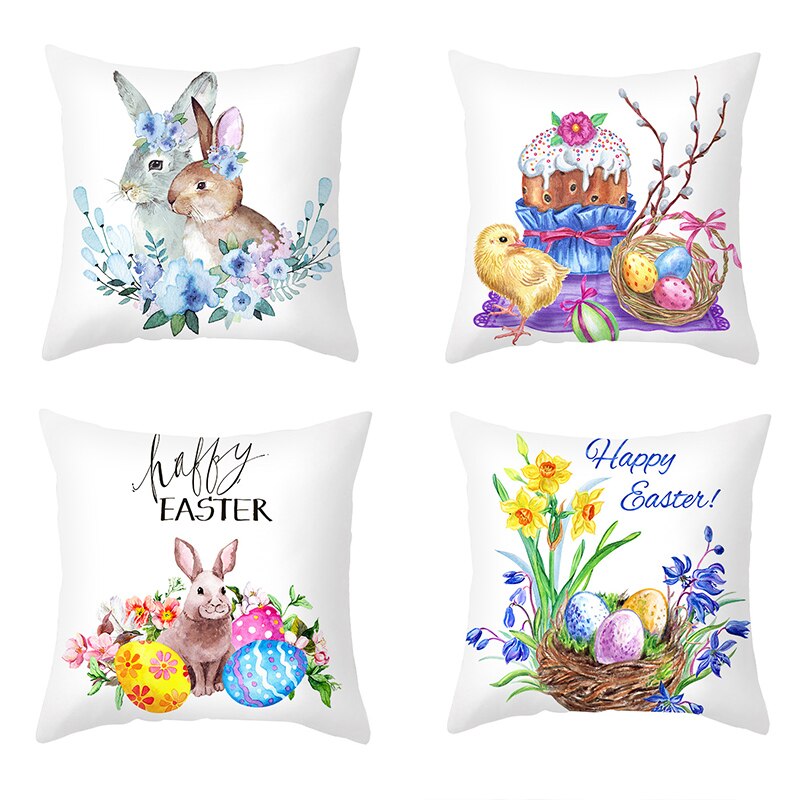 Kids Kussensloop Brief Kussenhoes 45*45 Sierkussen Covers Decor Kussens Bank Polyester Bloemen Home Decor Kussenslopen