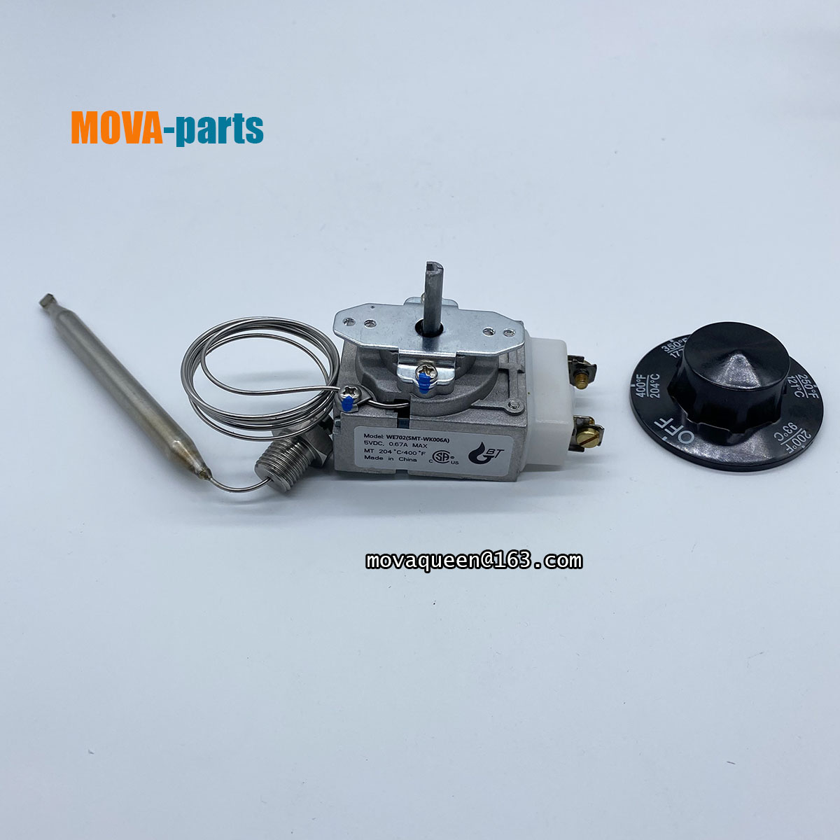 Deep Fryer Parts 200-400F 1/4" MNPT RX-1-36 Thermostat For Pitco 60124501 Imperial 1175 Robertshaw Replace