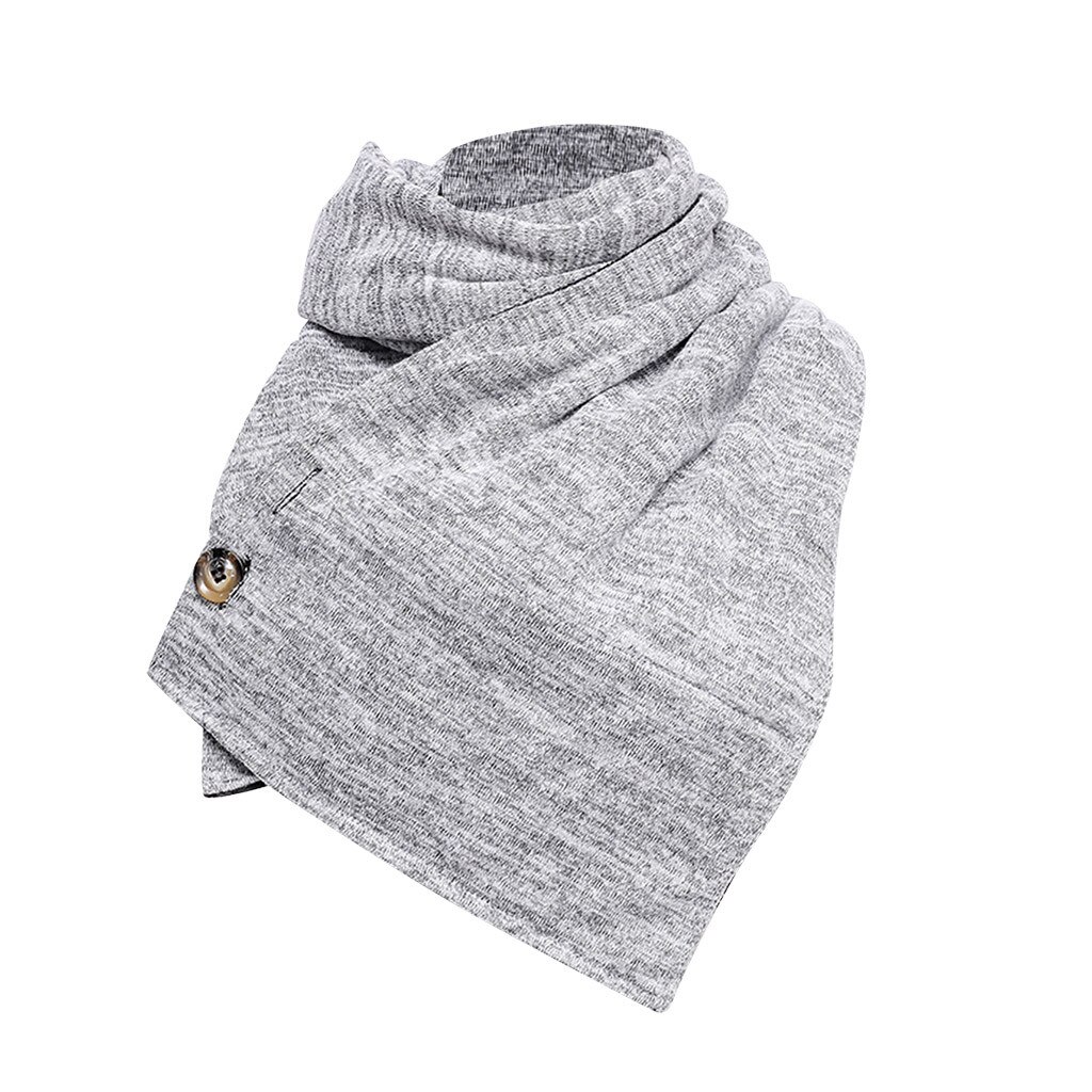 4# Winter Women Solid Scarf Retro Imitation Cashmere Snood Scarf Soft Wrap Casual Multifunctional Warm Scarves Shawls