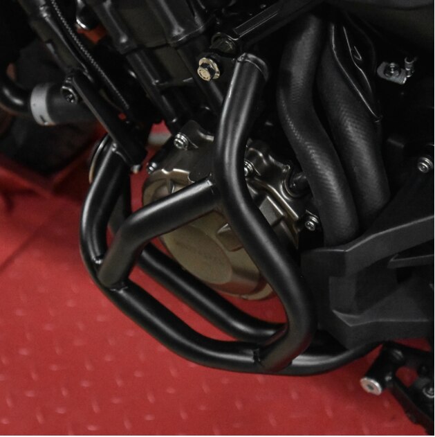 Para honda cb650r 2019-2020 preto motor barra de acidente da estrada pára-choques protetor esquerda direita para 2019-2020 honda cb 650r cb 650 r