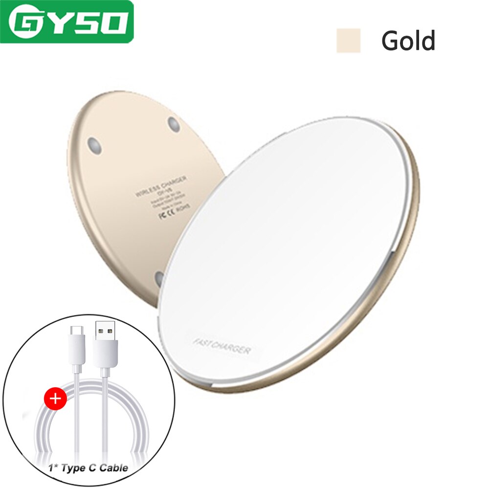 40W qi wireless charger For Xiaomi mi 9 Samsung S8 Fast Charging pad For iPhone 13 12 11 Pro MAX Mobile Phones Wireless charging: 40W Gold