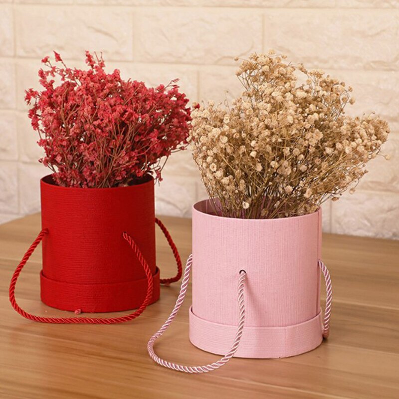 Ronde Bloem Papier Dozen Deksel Knuffel Bloemist Flower Box Candy Bar Houd De Emmer Geschenkverpakkingen Party Huwelijkscadeau opbergdoos