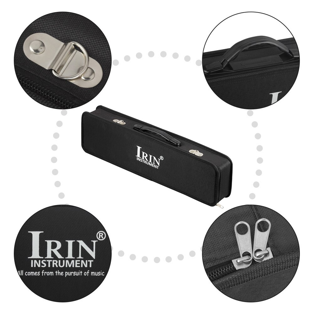 IRIN I-37R 37-Key Melodica Carrying Case Piano Style Mouth Organ Instrument Traval Bag with Shoulder Strap Handle