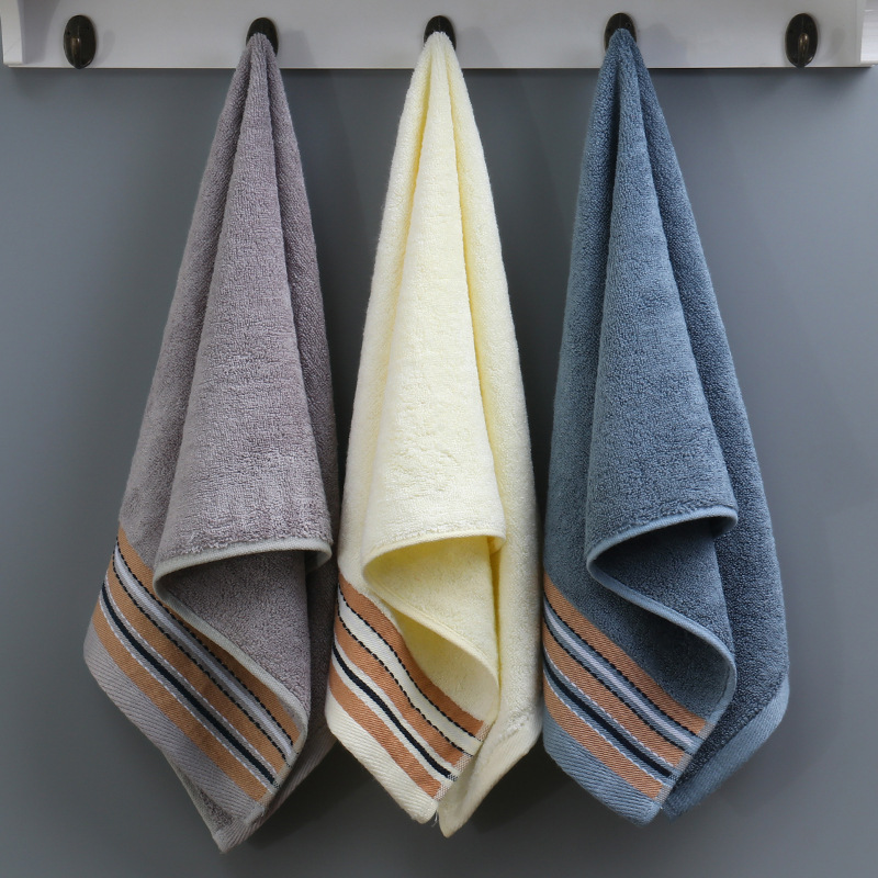 Gant de toilette visage éponge serviettes bambou 33*74cm 120g pour filles femme blanc couleur Serviette de bain lavage tissu drap de bain serviettes