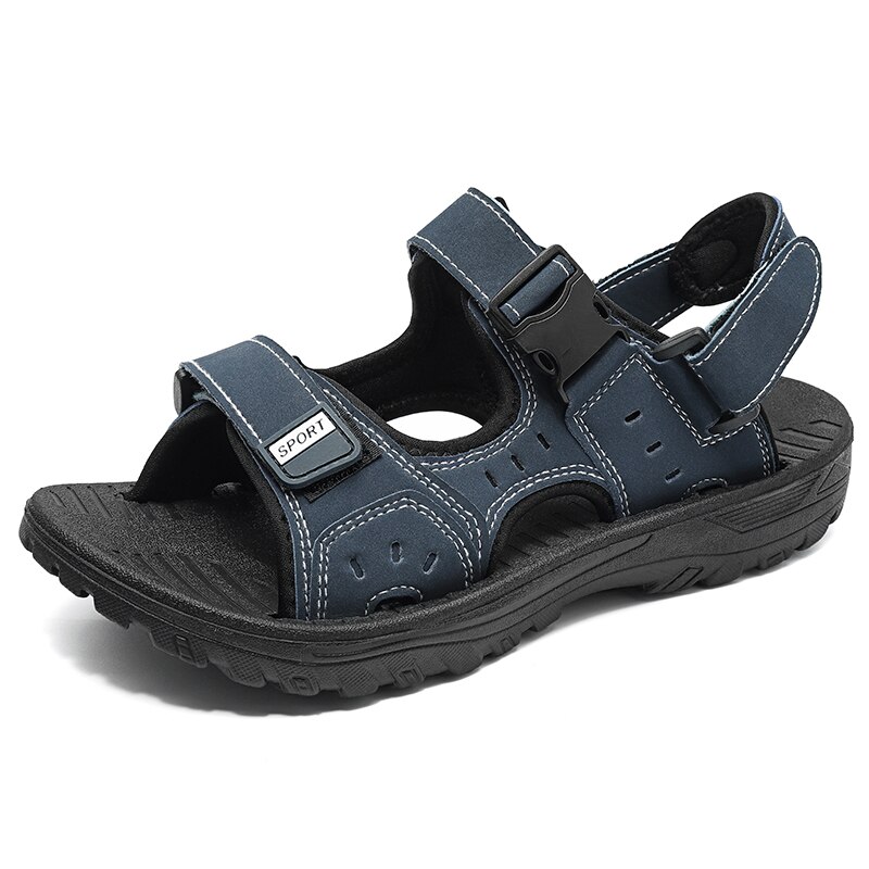 Beach Outdoor Man Sandals Hollow Slippers Men Sport Light Sandalias Outdoor Summer Chanclas Shoes: 1780blue / 43
