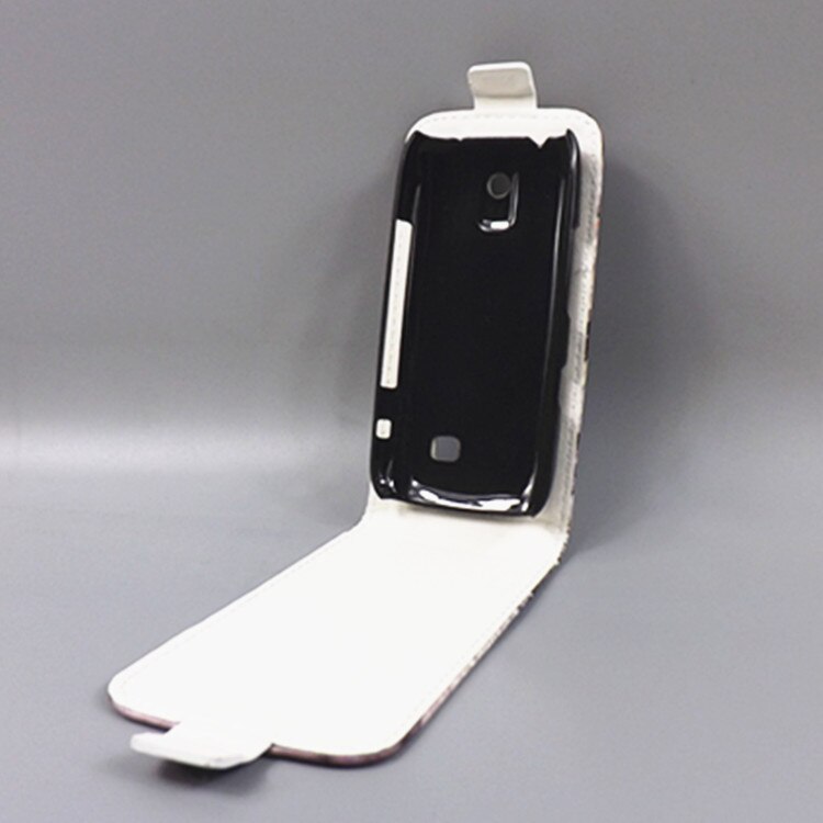 Para Nokia 308 309/Asha 308 309 N308 N309Hot Padrão Bonito Impressãovertical Tampa Flip Aberto Para Baixo/para cima de Volta tampa do estojo de couro filp