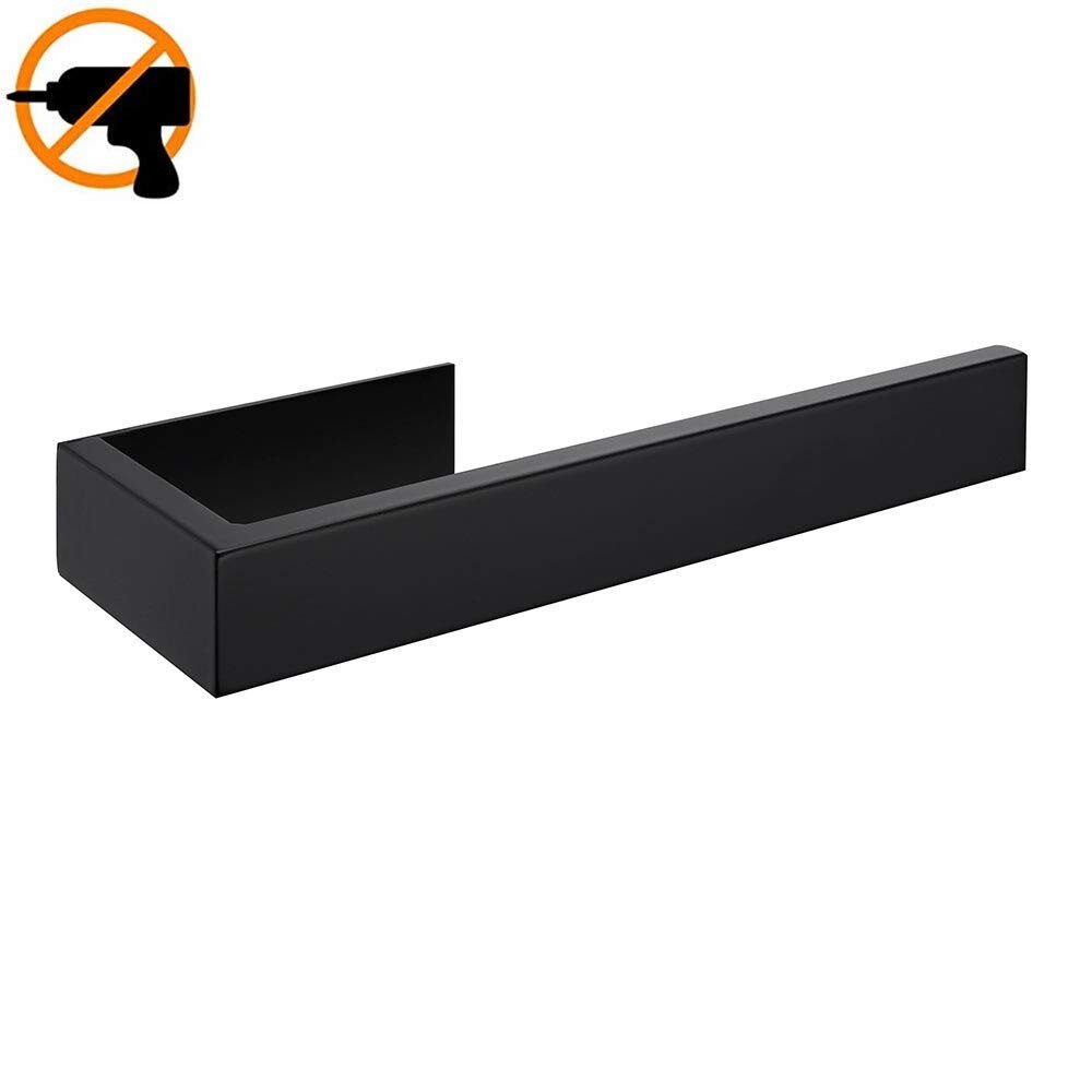 Self Adhesive Bathroom Accessories Black Finish Towel Bar Towel Hook Towel Ring Toilet Paper Holder: Towel ring