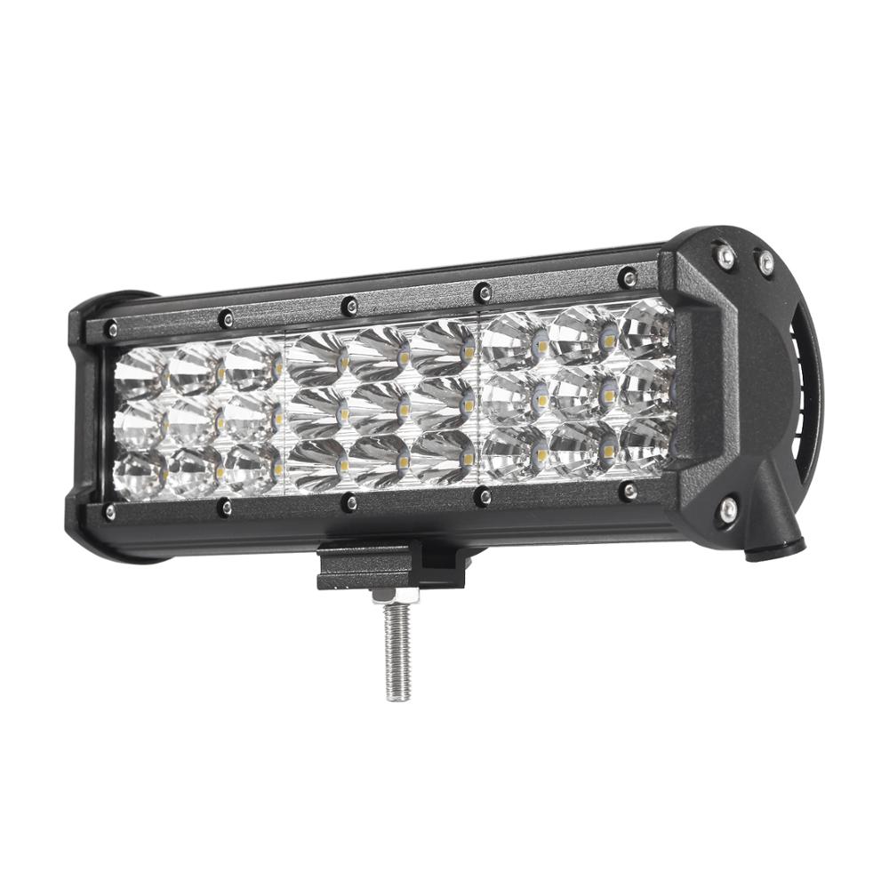 9INCH OFF ROAD LED WORK LIGHT BAR SPOT FLOOD COMBO DRIVING LAMP 12V 24V CAR TRUCK TRAILER SUV 4WD ATV WAGON AUXILIARY LIGHT BAR: combo beam