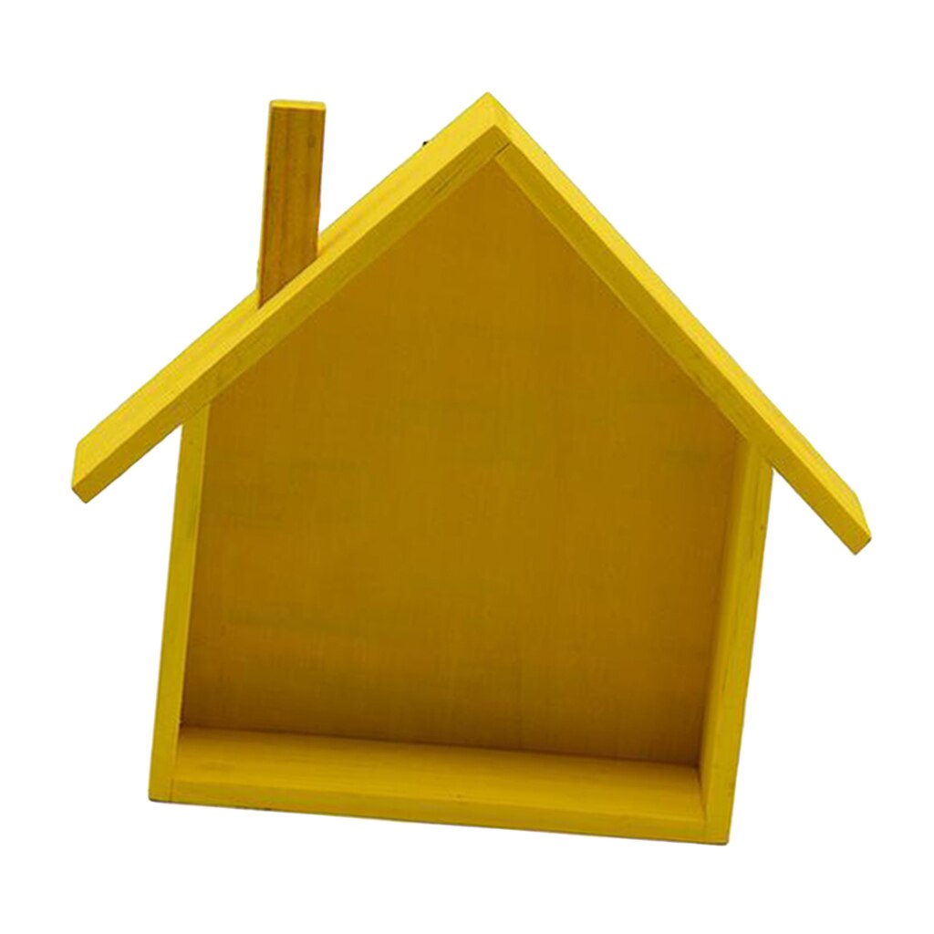 Various Wood Shelves Floating Storage Shelf Wall Decoration House: Yellow