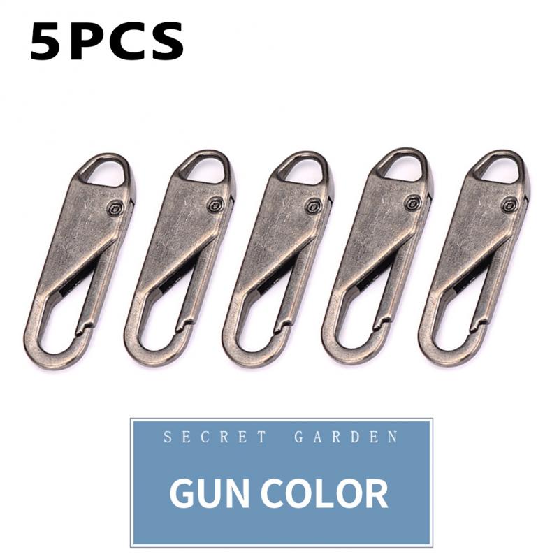 5/10pcs Metal Zipper Zipper Repair Kits Zipper Pull for Zipper Slider Sewing Diy Craft Sewing Kits Metal Zip DIY Sewing: D 5PCS