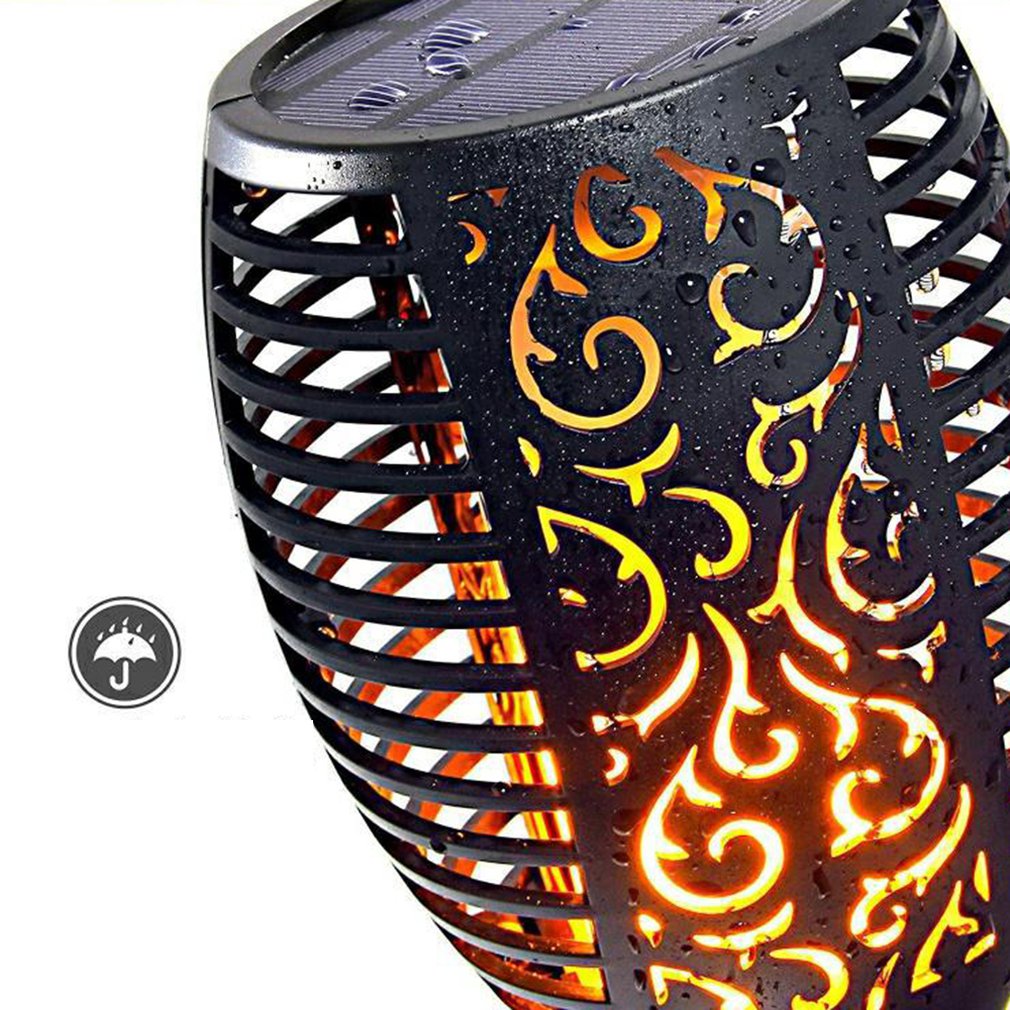 12led Solar Flame Lamp Outdoor Inductie Tuin Binnenplaats Plug Decoratieve Landschap Lamp