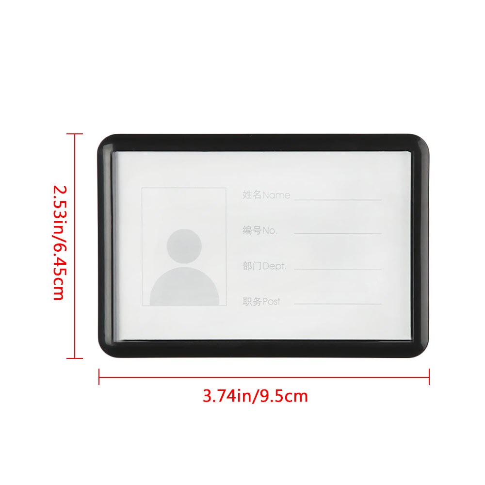 Porta Badge identificativo medico infermiere sostituibile con Clip porta biglietti da visita nome porta Badge per carta di credito carta d'identità biglietto da visita