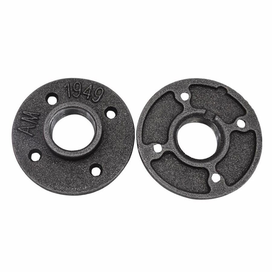 Cast iron pipe fittings wall-mounted floor hardware tools old flange piece dn15/dn20 iron pipe fittings