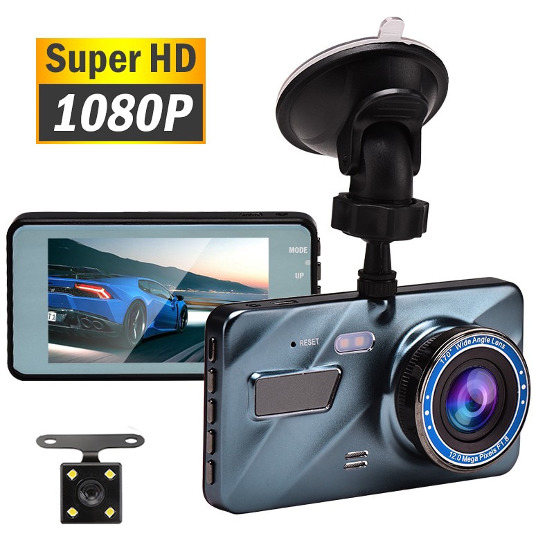 3.6 Inch Auto Dvr 1080P Dash Cam Video Recorder Achteruitrijcamera Dual Camera Full Hd Auto Camera Auto Night vision G-Sensor Dashcam