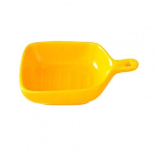 Multi-purpose Wide Application Sauce Plate Sauce Plate Small Colorful: YELLOW
