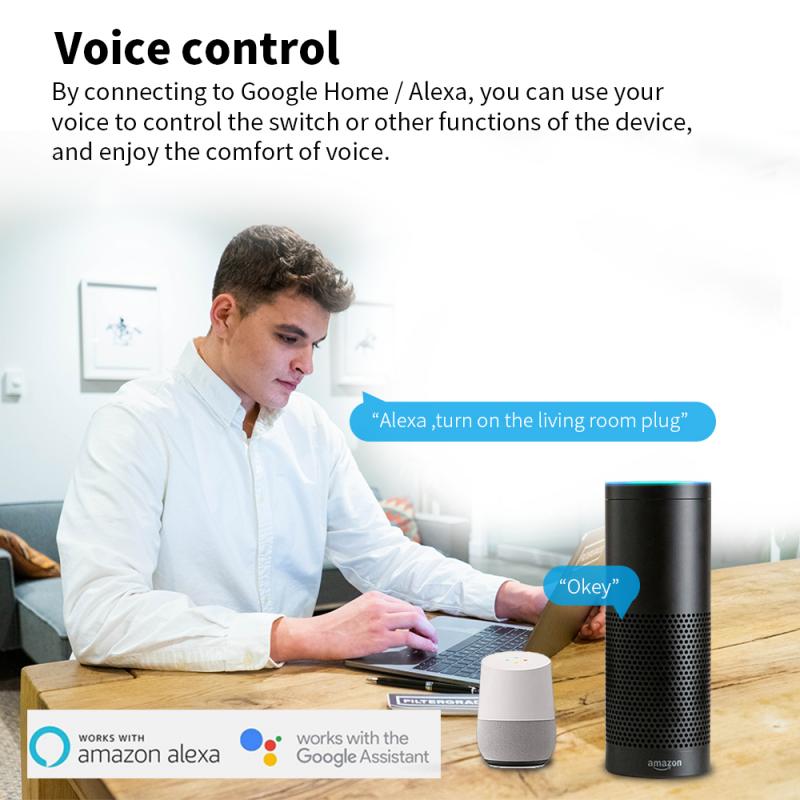 Tuya Zigbee Smart Socket UK 16A WiFi Power Plug Voice Timer Power Monitor Function Outlet Work With Alexa Google Home Smart Life