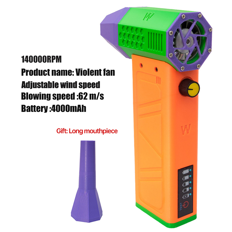 Electric Air Blower 140000RPM Powerful Snow Blower High-speed Dust Fan Mini Turbo Jet Fan Handheld Brushless Motor Car Dryer