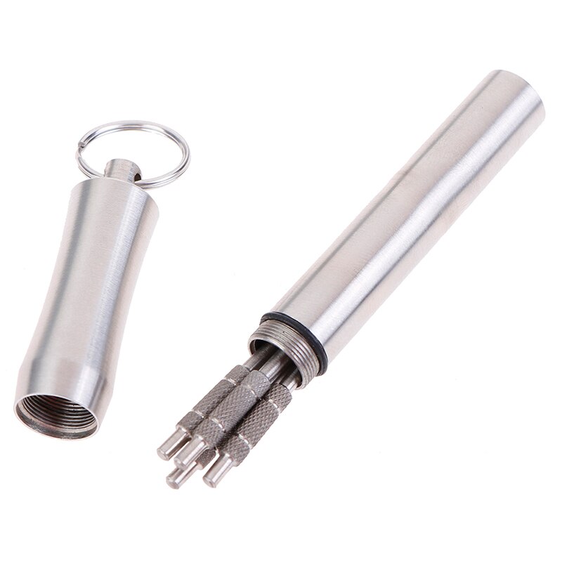 Useful Portable Stainless Steel Toothpick Holder Outdoor Rustproof Waterproof Household Travel Seal Box Holder Storage Toothpick