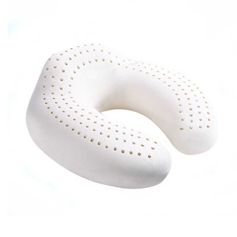 Naturlig latex pude u-formet tyk gummi bil pude u-formet rejse fly sundhed pude fly