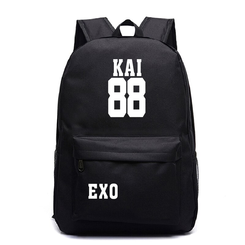 EXO-bolsas de para la vuelta al colegio, Mochila escolar informal para adolescentes, Mochila escolar de hombro para ordenador portátil, novedad de: 18