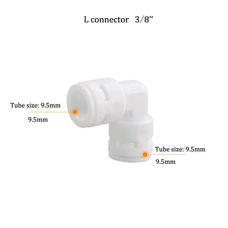 Garden Irrigation System1/4'' 3/8'' interface slip-lock Quick Connector Tee Elbow Straight Adapter Water pipe joint: Purple