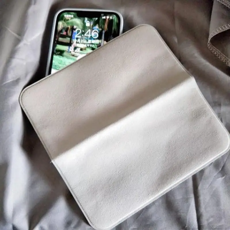 Poliertuch für Apple iPhone, Nano-Textur, Bildschirmreinigungstuch für iPad, MacBook, Apple Watch, Objektiv, Kamera, Brillen, Wischtuch