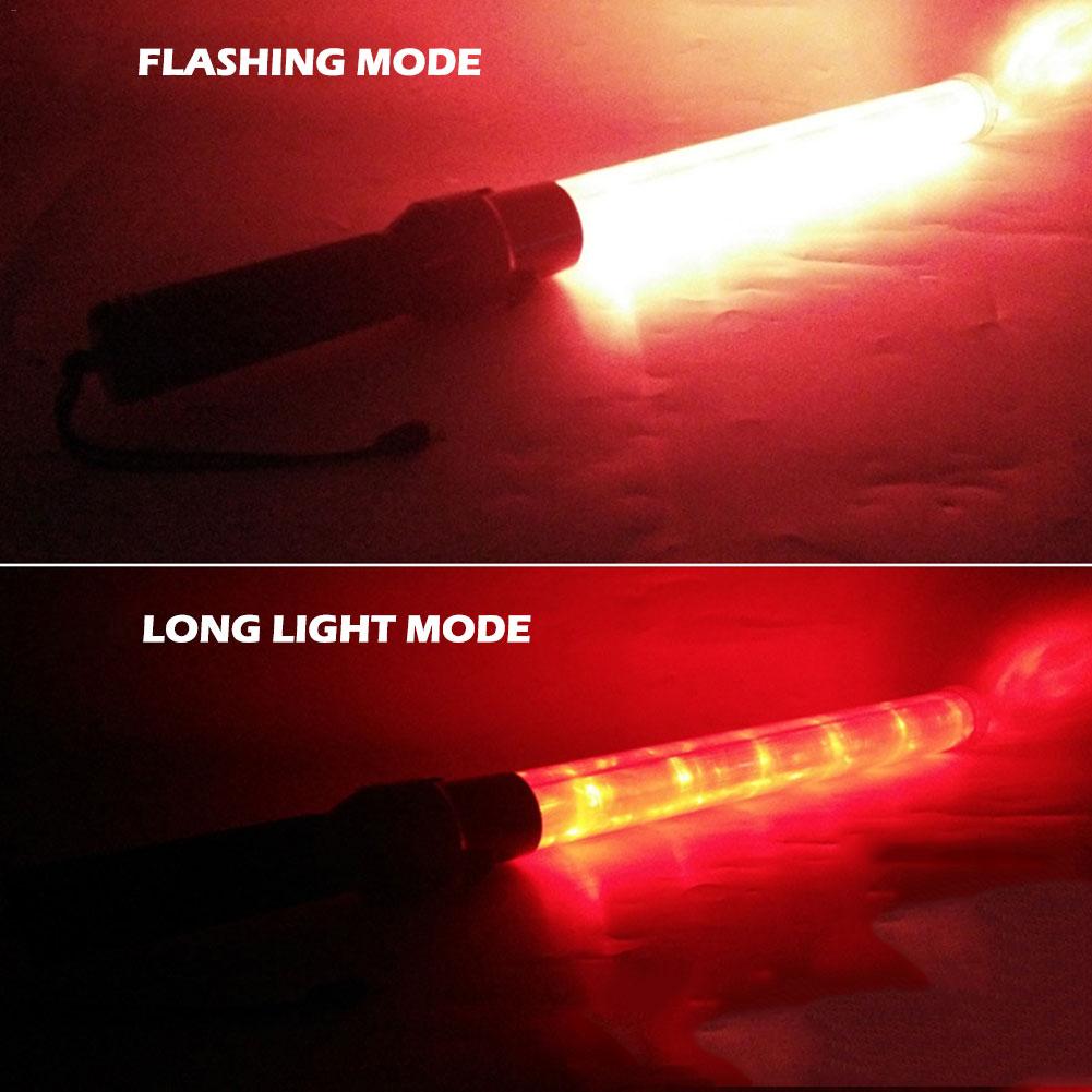 Traffic LED Signal Wand Rechargeable High Brightness Long Life LED Signal Traffic Wand Safety Warning Flashing Wand Police Baton