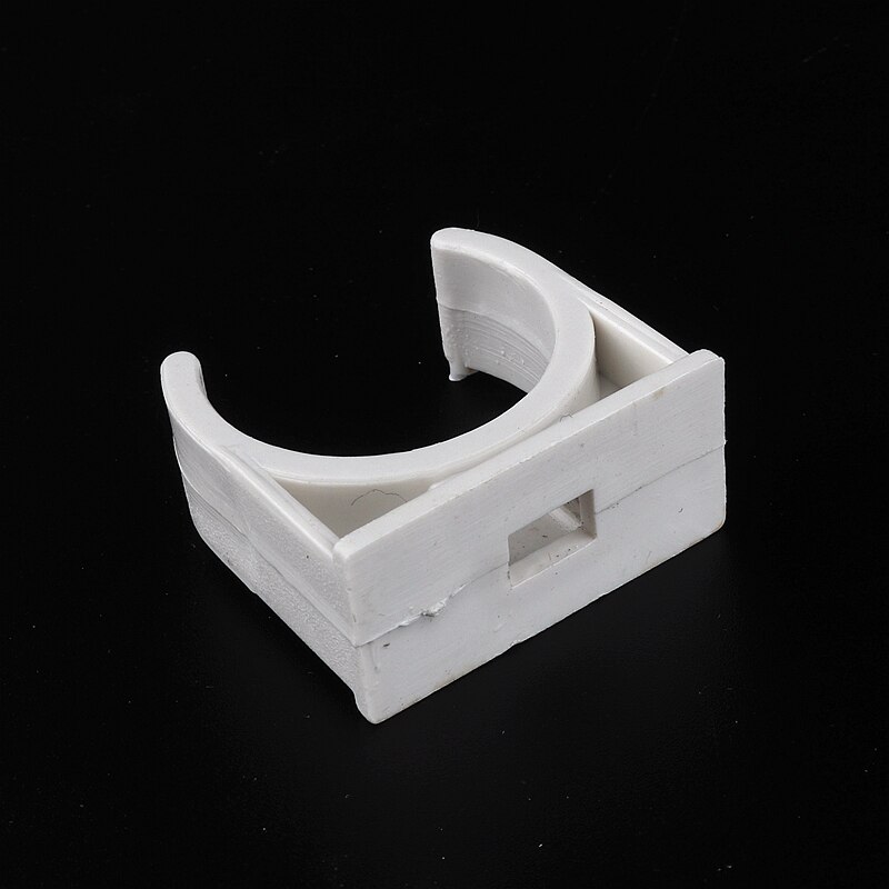 20~100pcs Inner Dia 20~50mm PVC Pipe Clamp Irrigation System Connector Fittings Clip U Shape Clamp Interlock Plastic Tube Base