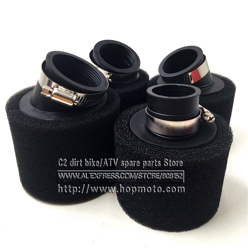 Sort 35mm 38mm 42mm 45mm 48mm bøje albue hals skum luftfilter svamp renser knallert scooter dirt pit cykel motorcykel kayo bse