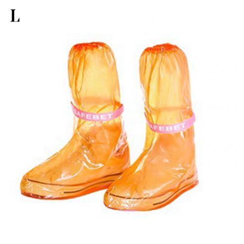 1 par udendørs vandtæt skridsikker overtrækssko fodtøj støvle skoovertræk beskytter overtrækssko fodtøj støvle skoomslag beskytter: Orange l