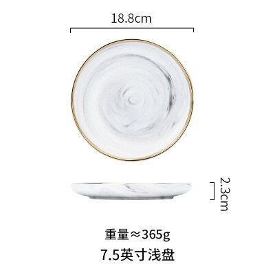 Service de table assiette en céramique, bol , assiette domestique moderne européenne et occidentale, ensemble de bols alimentaires: YELLOW