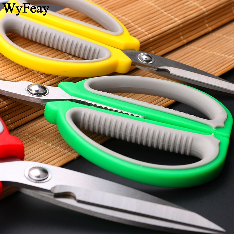 Tijeras de costura de acero inoxidable, tijeras fuertes para coser, bordar tela de cuero, herramientas de corte de papel para el hogar