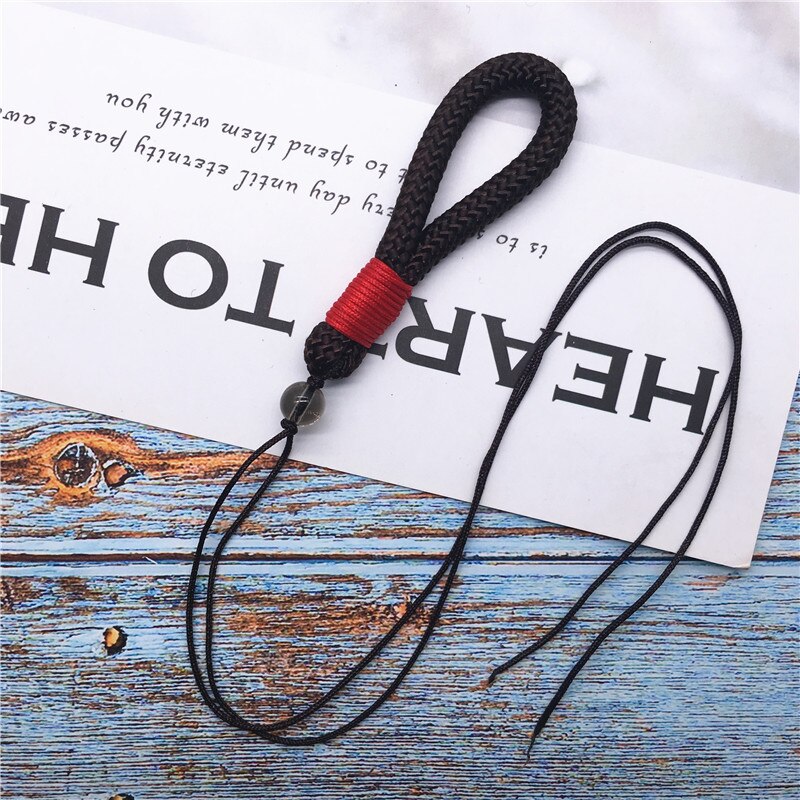 Key Lanyard Keyring Badge-Holders Finger Neck-Straps Multi-Function Neck for keys USB Flash Drives: brown