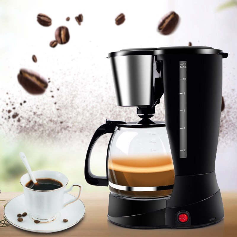 American Drip Coffee Machine Electric Dripping Coffee Maker Automatic Brew Tea Milk Machine Kitchen Appliances
