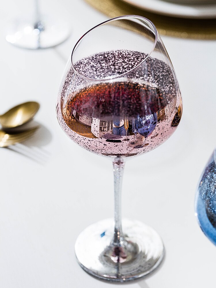 Star red wine glass lead free net red glass household champagne glass cocktail glass high foot whiskey glass