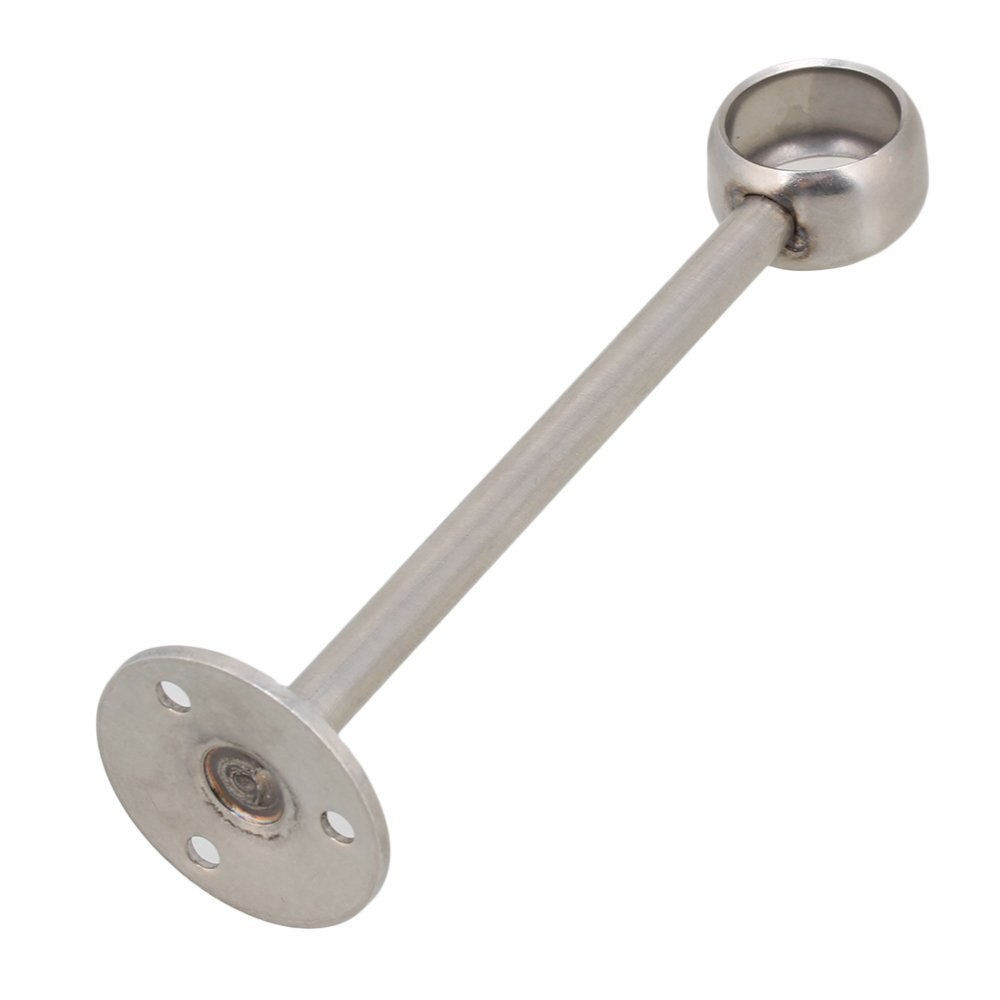 Silve 22mm Open End Stainless Steel Bathroom Towel Bar Rack Base Rail Holder Pack of 2