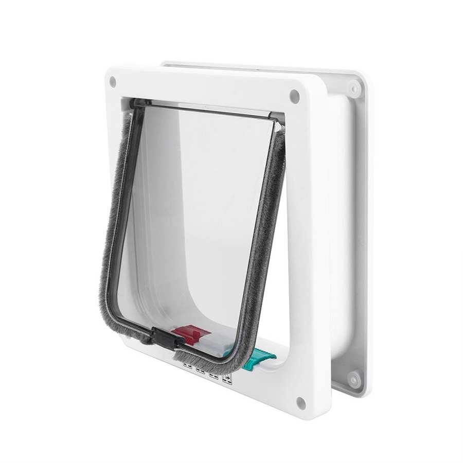 Hond En Kat Deuren Huisdier Deuropeningen Voor Indoor En Outdoor Deuren Magnetische 4-Way Lock Beveiliging Intelligente Controle Huisdier deur