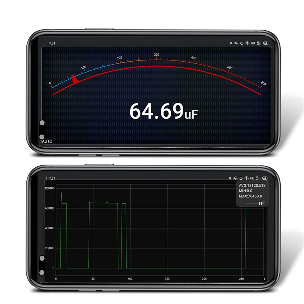 Mobiele App Condensator Tester Meter Bluetooth Digitale Multimeter Dc/Ac Voltmeter Voor Huishoudelijke Elektriciteit Accessoires
