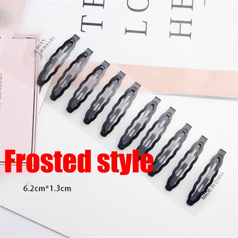 Lot de 20 accessoires pour cheveux de femme, coréenne, frange en alliage, pince à cheveux élégante pour coiffure, épingles latérales noires solides, ornements pour dame: H