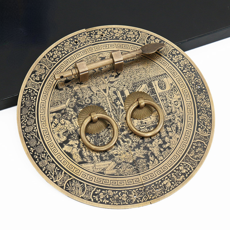 Chinese Antieke Meubels Koperen Fittingen 140/180/240Mm Kasthandvat Schoen Boekenkast Garderobe Deurklink Retro Meubels